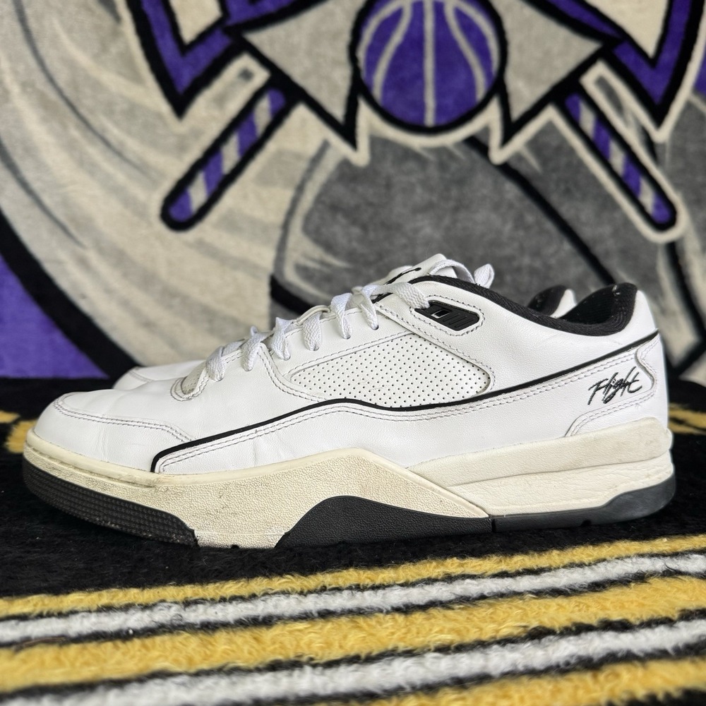 Size 13 - Air Jordan Flight Court White Black